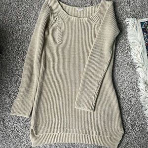 Tan sweater dress